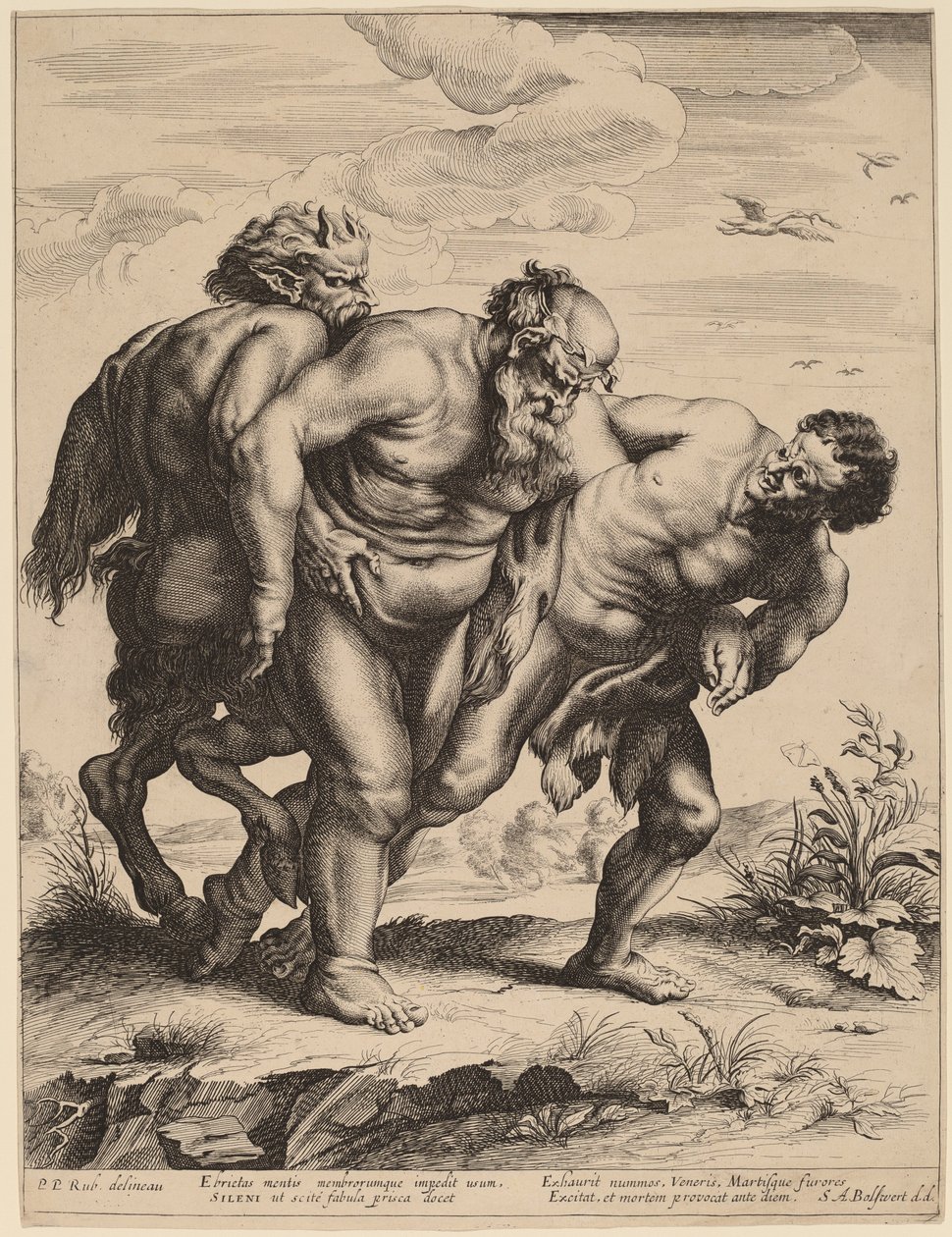 A részeg csend alkotó: Schelte Adams Bolswert after Sir Peter Paul Rubens