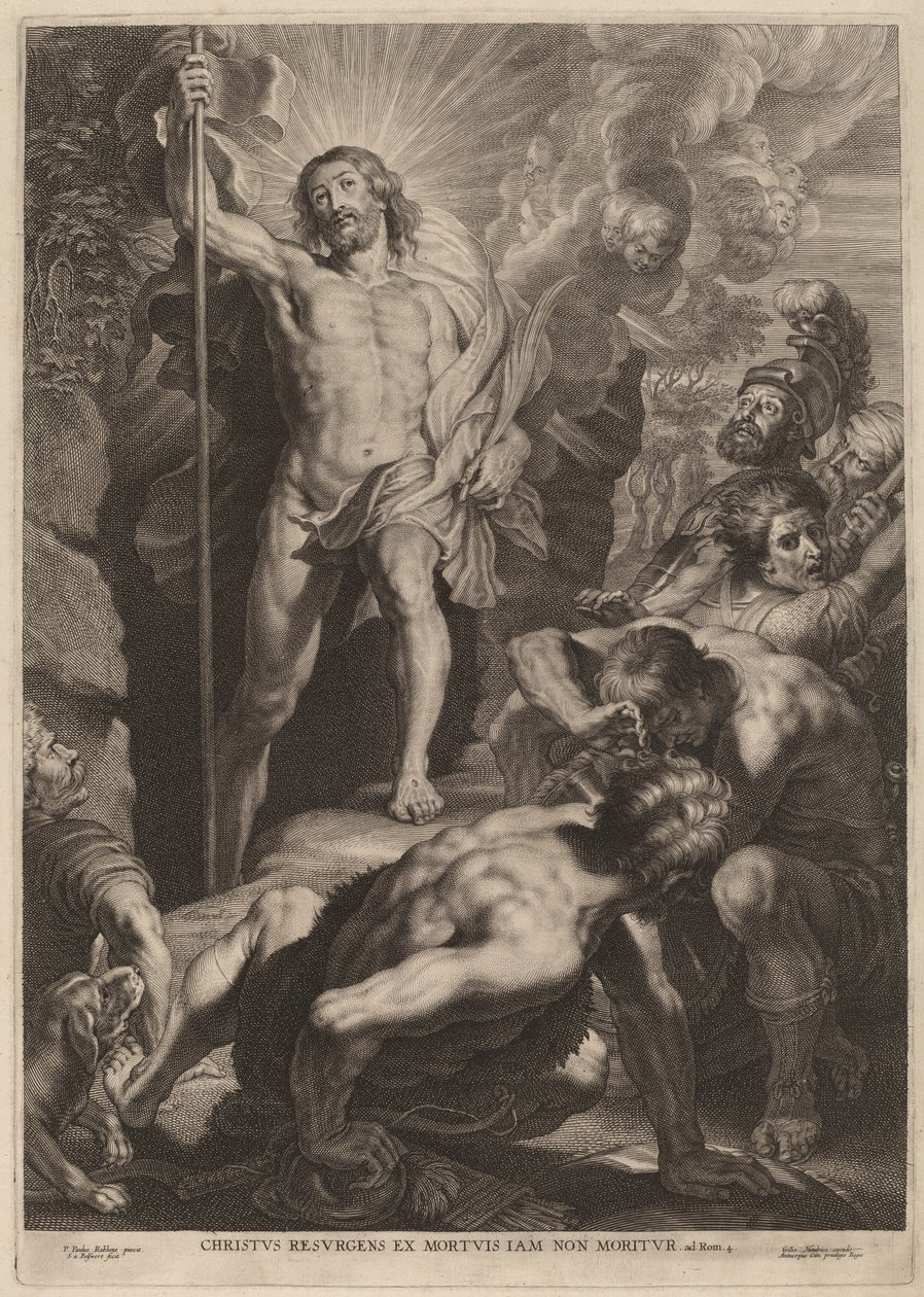 A Feltámadás alkotó: Schelte Adams Bolswert after Sir Peter Paul Rubens