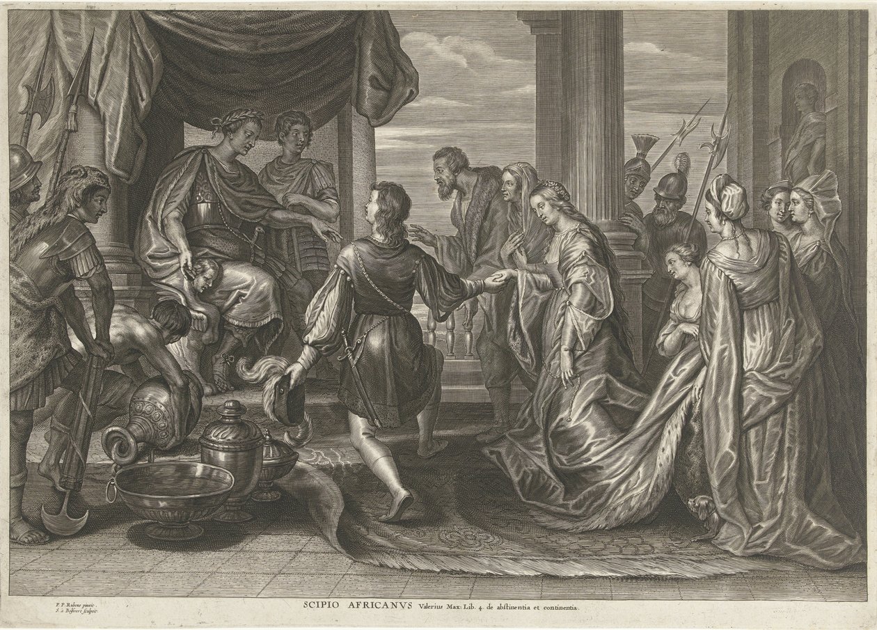 Scipio nagylelkűsége alkotó: Schelte Adamsz. Bolswert