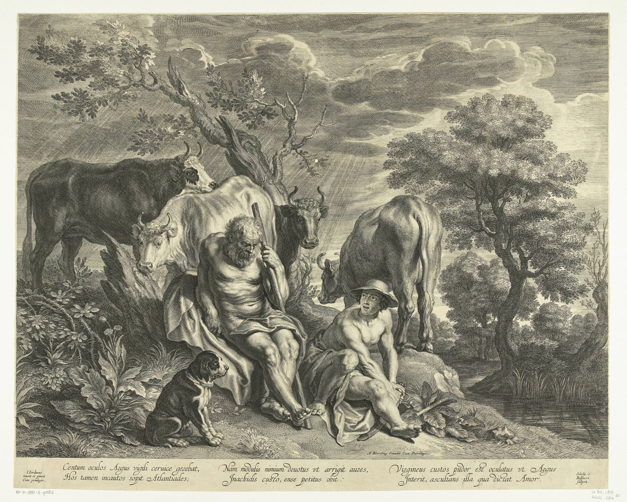 Mercury és Argus alkotó: Schelte Adamsz. Bolswert