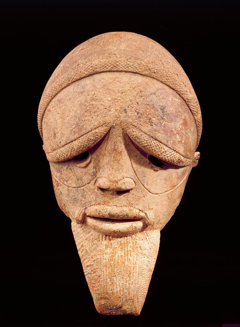 Terrakotta férfifej szobor, Sokoto, Nigéria, Kr.e. 6-2. század alkotó: School African