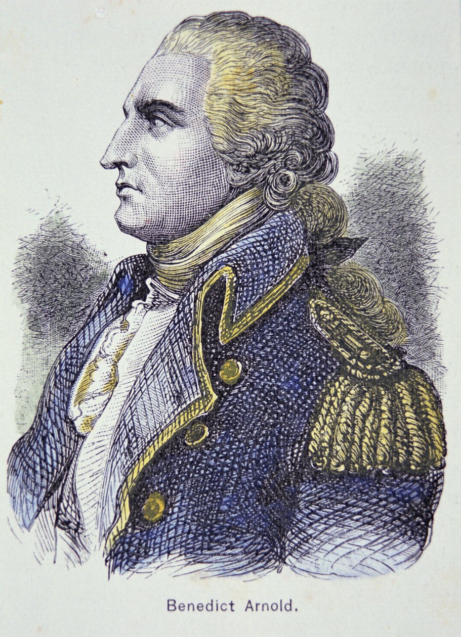 Benedict Arnold (színes litó) alkotó: School American