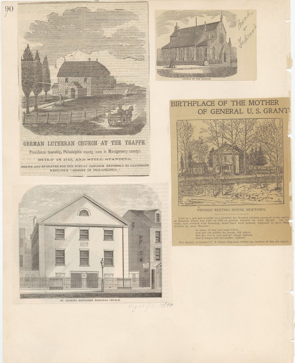Castner Scrapbook v.22, Churches 1, 90. oldal (litho) alkotó: School American