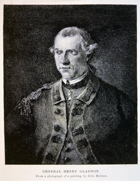 Henry Gladwin tábornok, John Holland festményének fényképe alapján (litográfia) alkotó: School American
