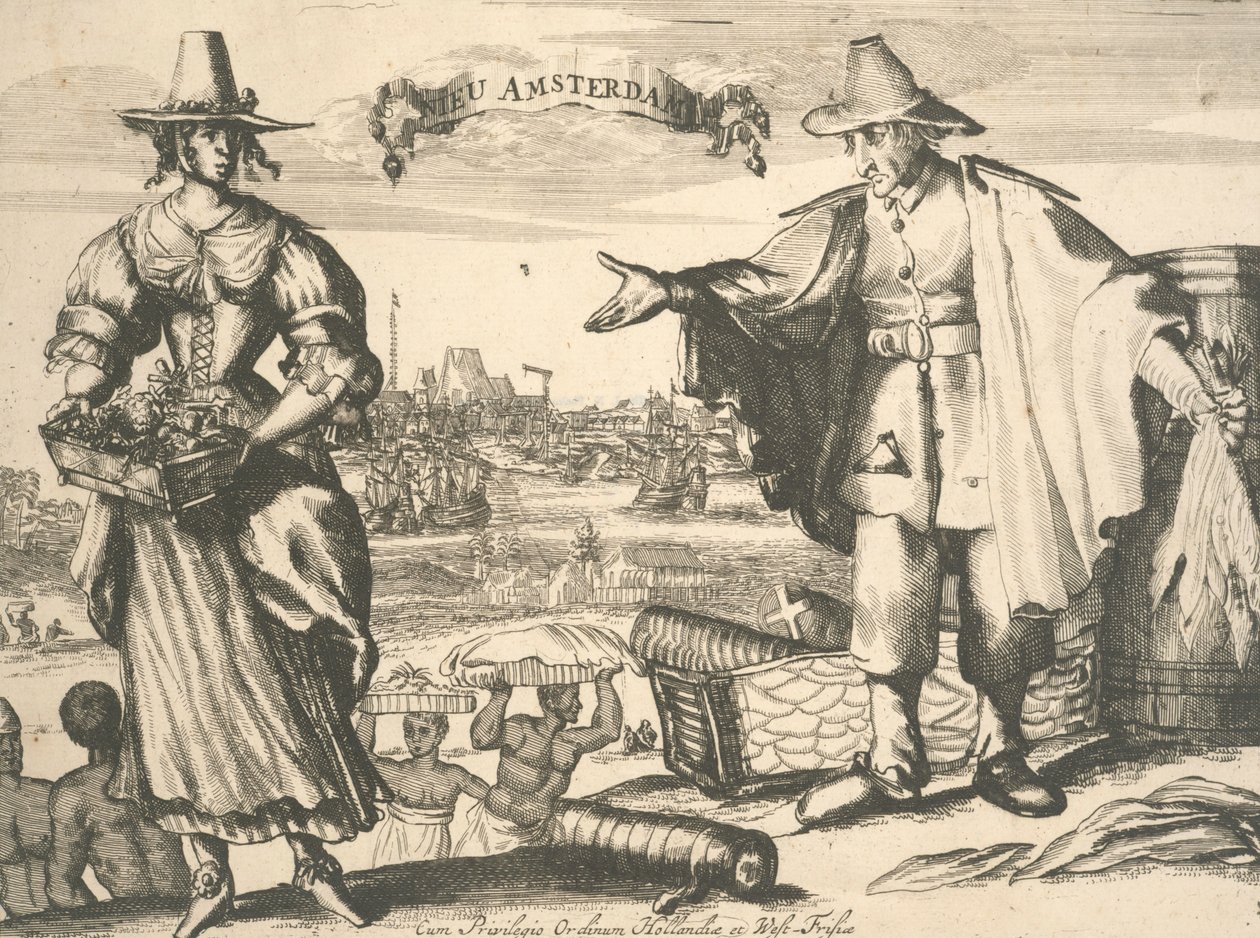 New Amsterdam (metszet) alkotó: School American