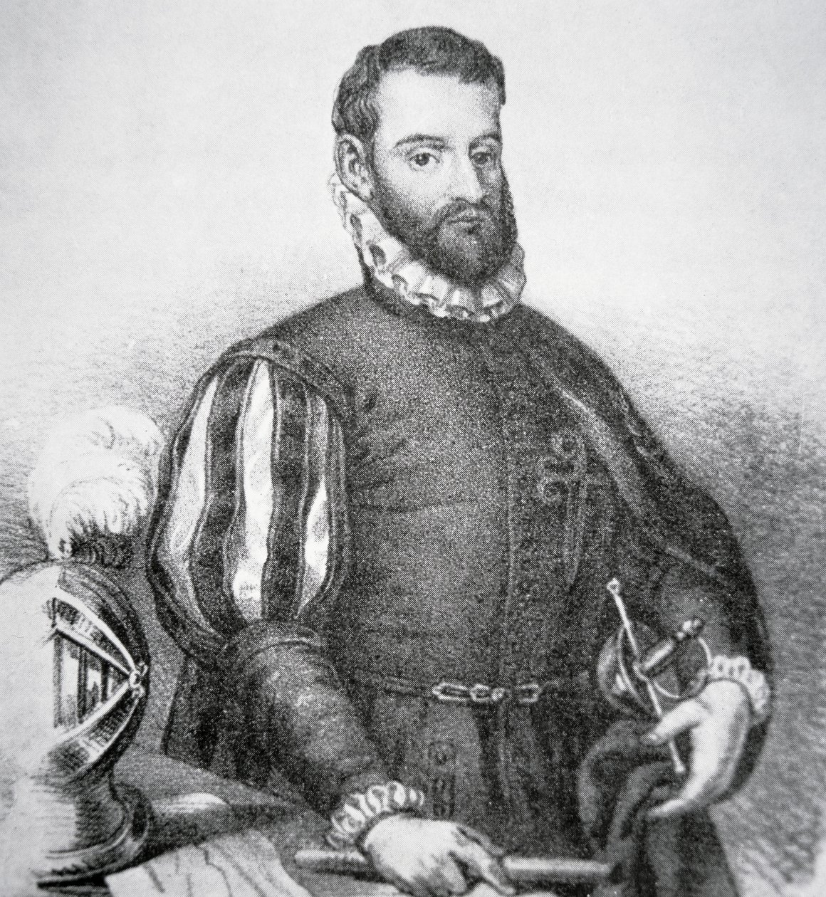 Pedro Menendez de Aviles (litho) alkotó: School American