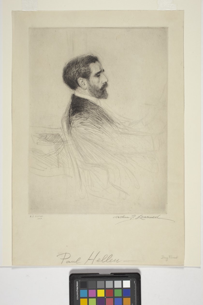 Paul Helleu portréja (tinta) alkotó: School American