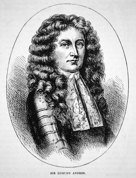 Sir Edmund Andros (litho) alkotó: School American