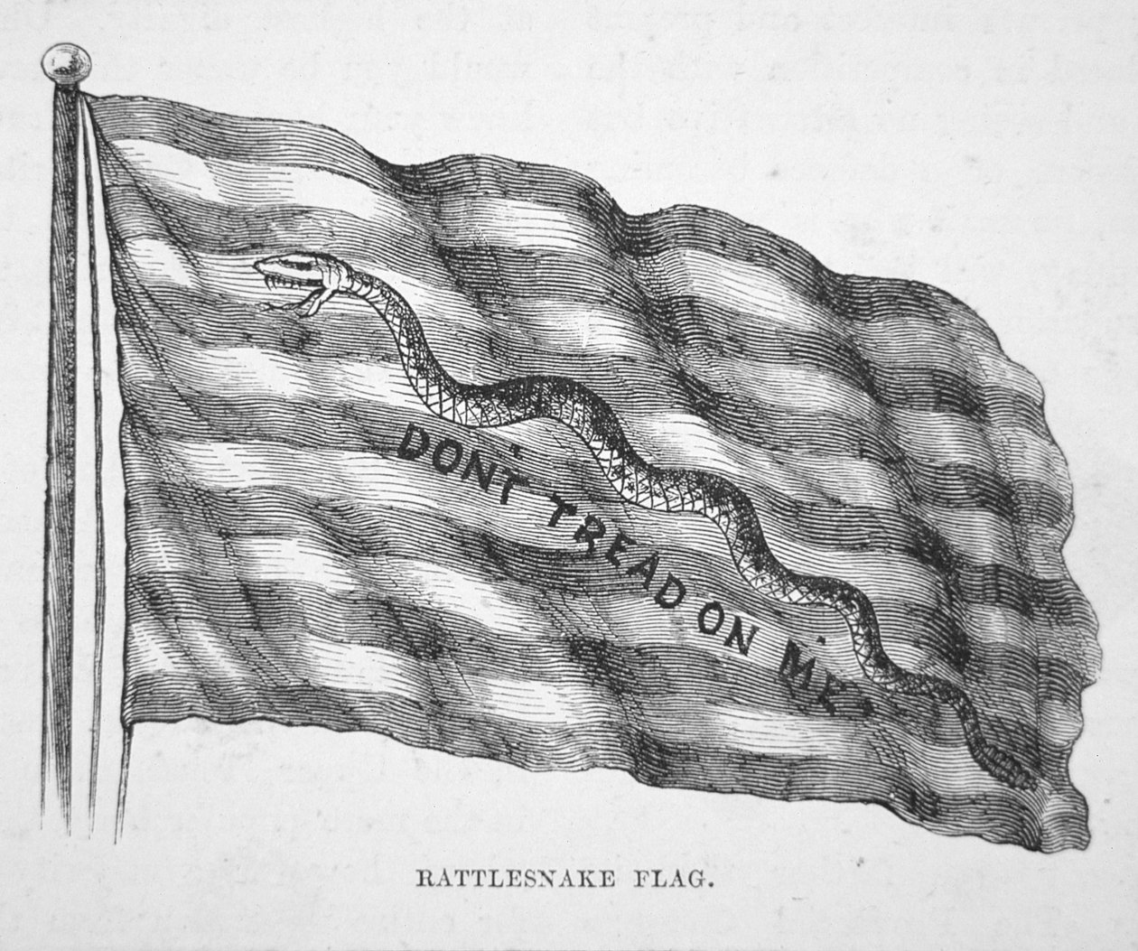 Az amerikai haditengerészeti zászló, ahogyan John Paul Jones (litho) alkotó: School American