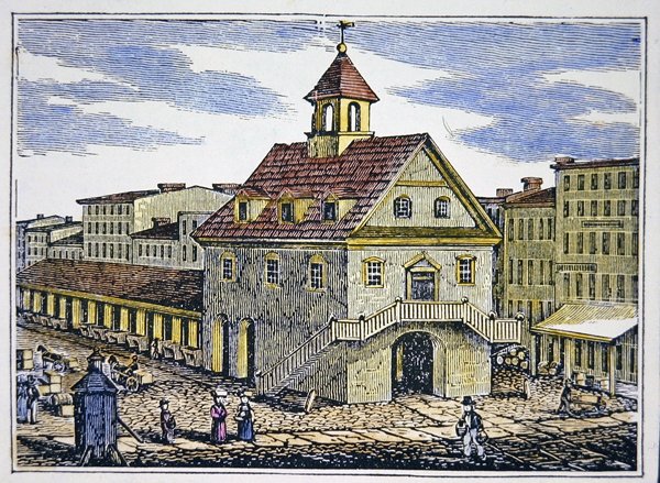 Philadelphia régi udvarháza (színes litó) alkotó: School American