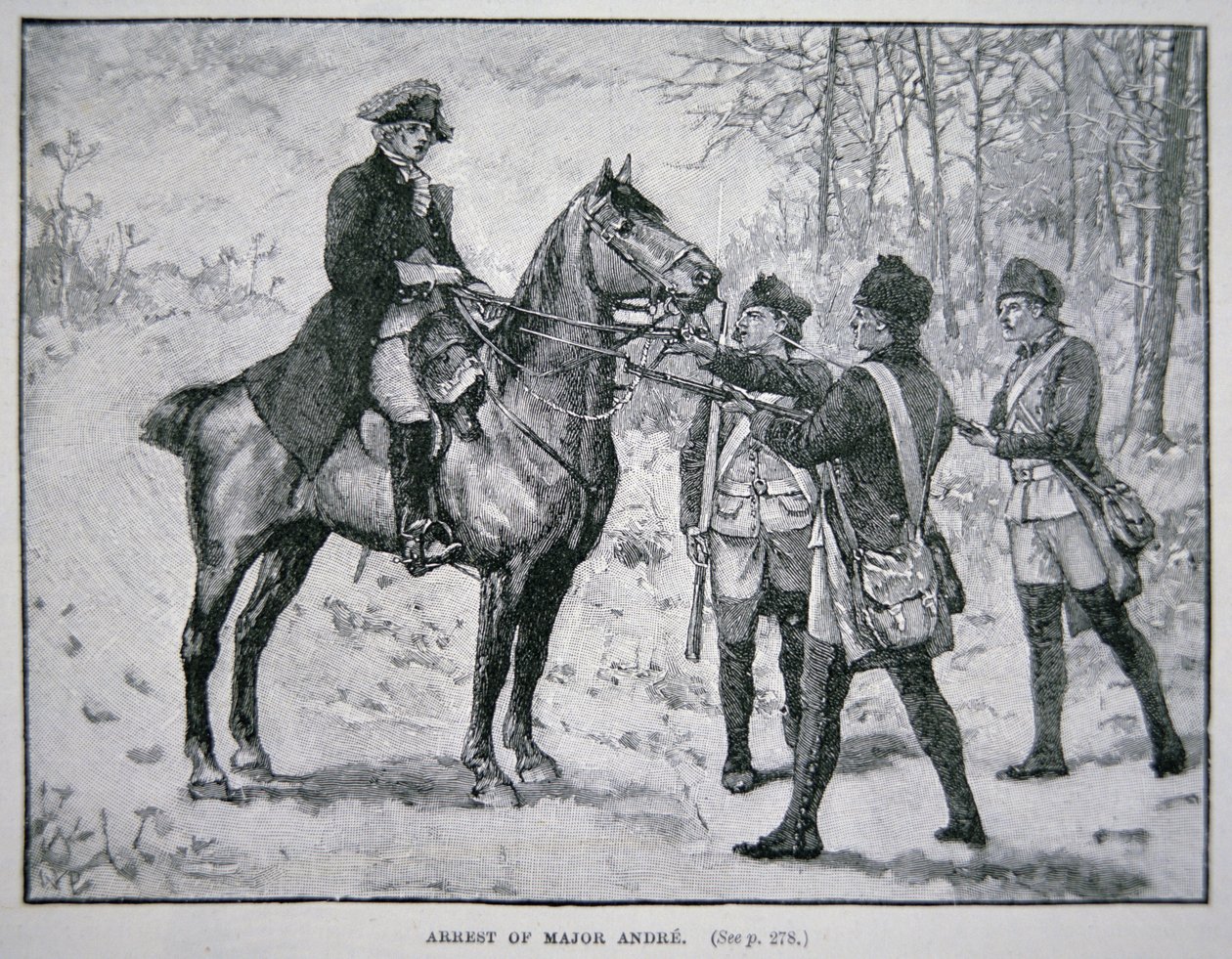 John Andre őrnagy elfogása (litho) alkotó: School American