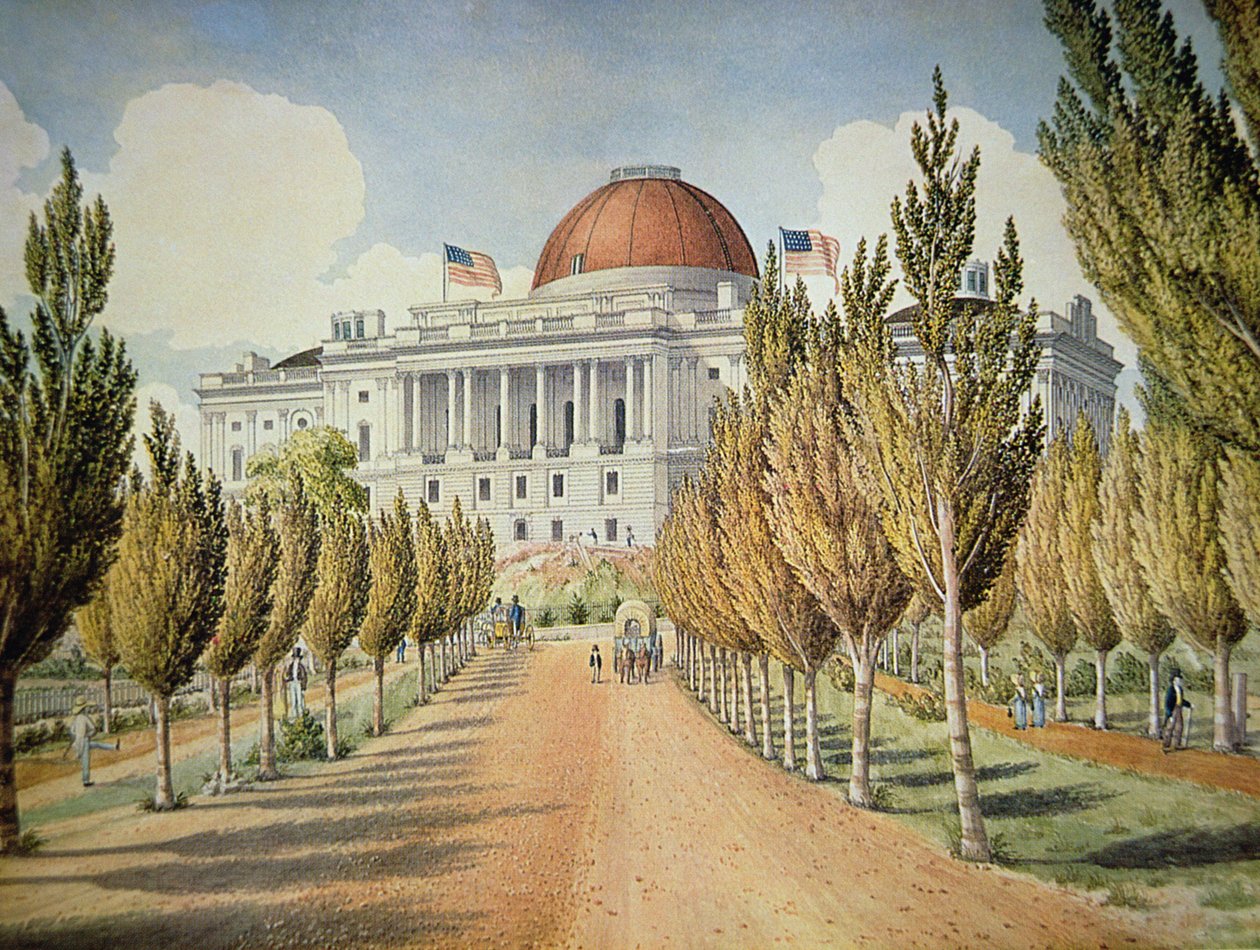 Kilátás a Capitoliumra (színes litó) alkotó: School American