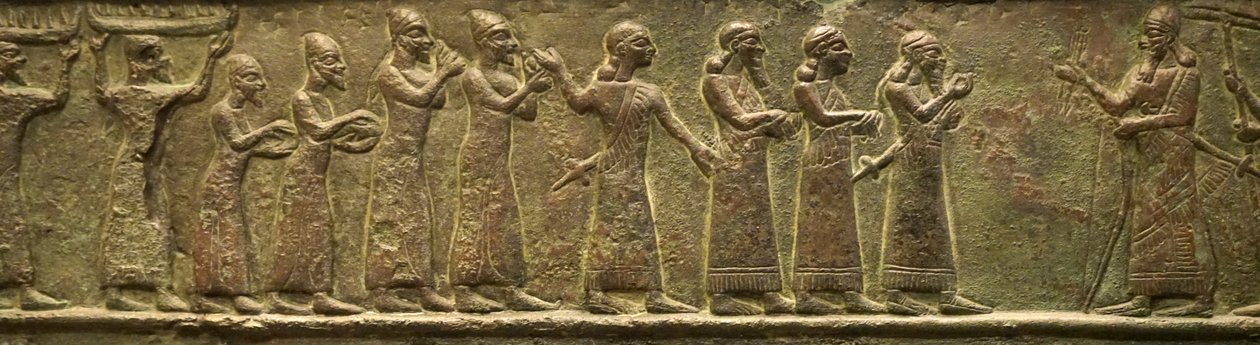 Balawat kapuk az ókori Asszír Birodalomból (alacsony dombormű) alkotó: School Assyrian