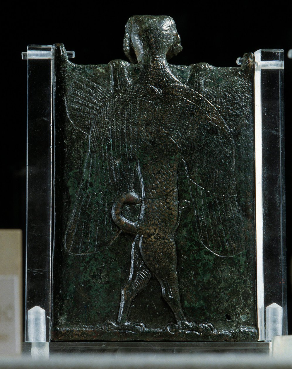 Keleti művészet, Asszíria (Mezopotámia): ördögűzést ábrázoló füzet (bronz, hát), Ókor. Párizs, Musee du Louvre alkotó: School Assyrian