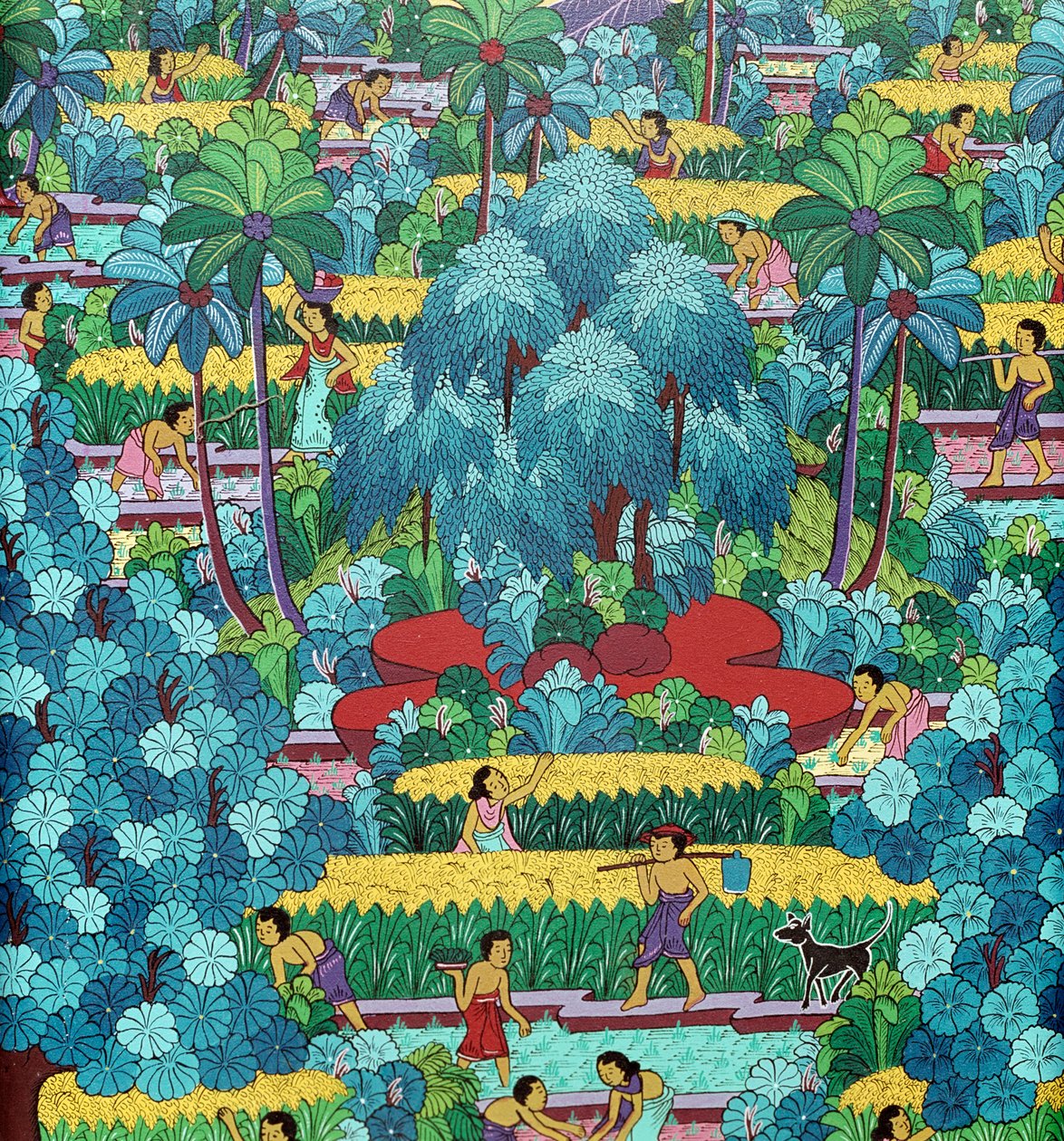 Hagyományos balinéz naiv festészet, Indonézia 20. század alkotó: School Balinese