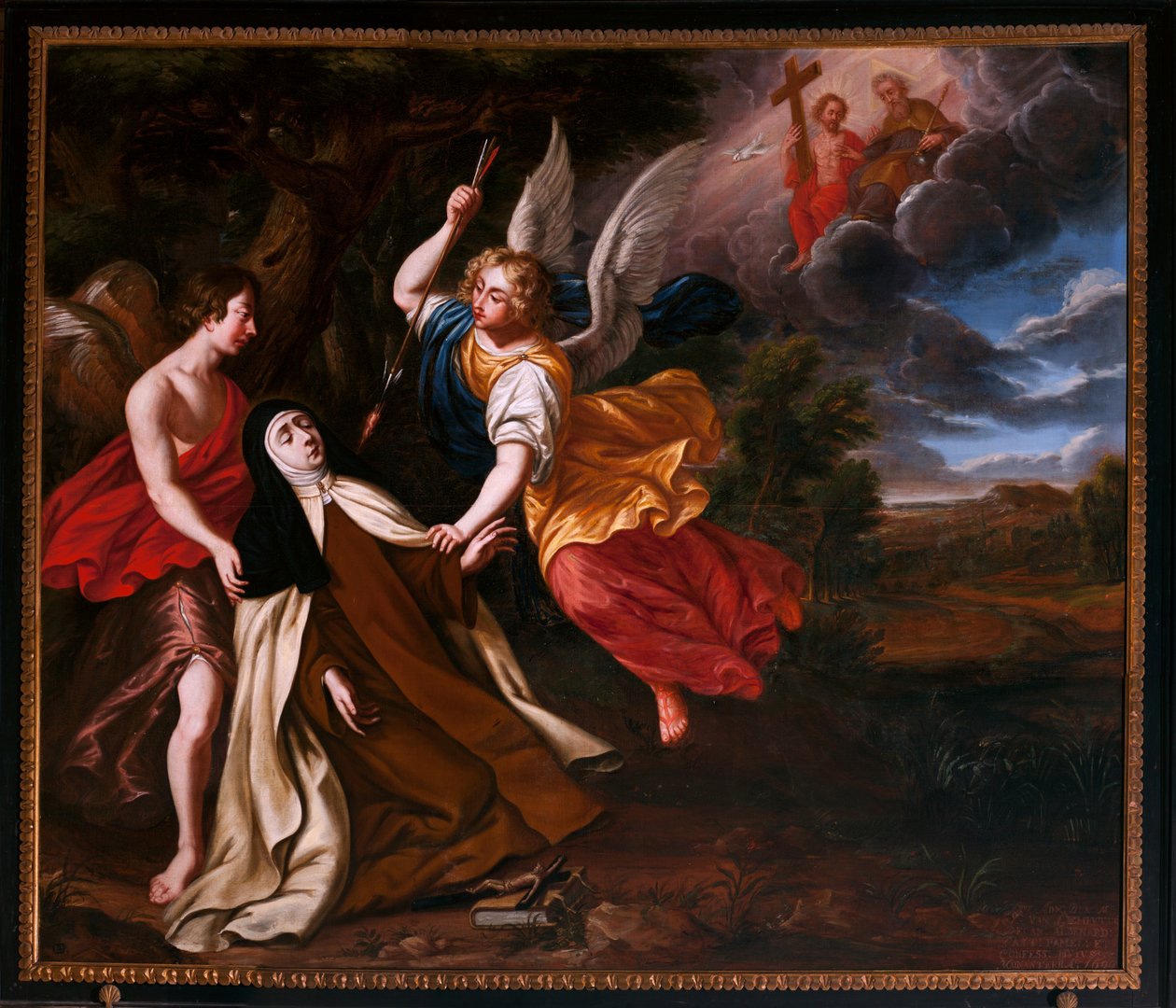 Szent Teréz extázisa. 1692 (festmény) alkotó: School Belgian
