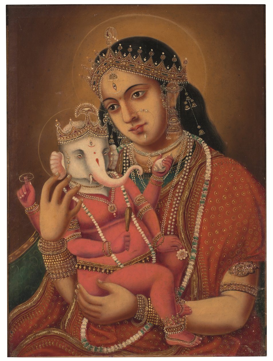 Cím nélkül (Ganesh Janani), c. 19. század vége (olaj, vászon) alkotó: School Bengali