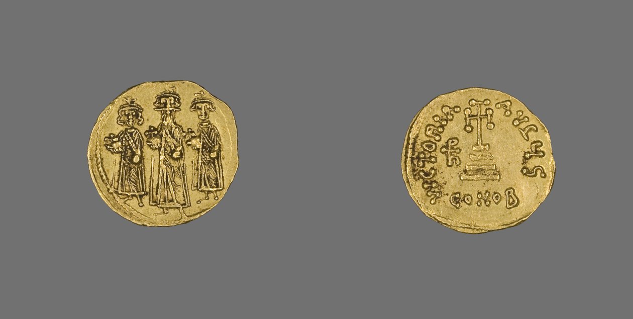 Hérakleiosz Solidus (érme), i.sz. 638-641 (arany) alkotó: School Byzantine