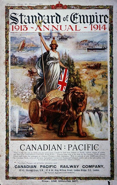 Reklám a Standard of Empire Annual 1913-14 borítóján (színes litó) alkotó: School Canadian