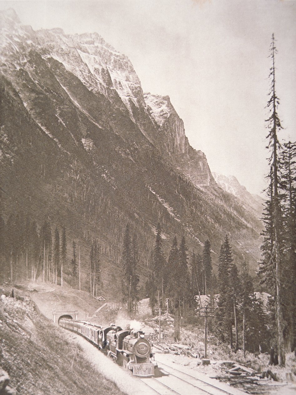 Canadian Pacific Railway Train, 1925 körül (f/w fotó) alkotó: School Canadian