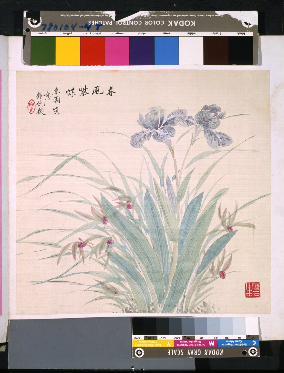 Virágok és madarak albuma, dátum ismeretlen (tus és színes selyem) alkotó: School Chinese