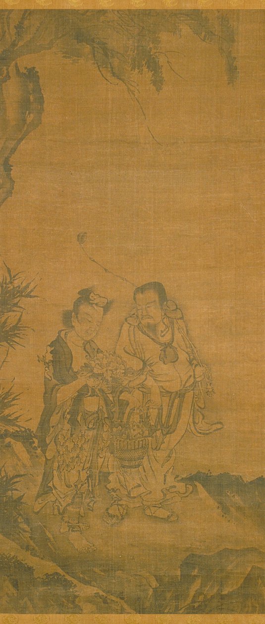Daoista halhatatlanok (tinta selyemre) alkotó: School Chinese