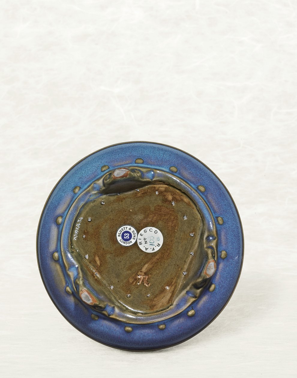 Jun „kilencedik” állvány, nárcisz tál, Yuan/Ming-dinasztia (porcelán) (lásd még: 1190774-5) alkotó: School Chinese