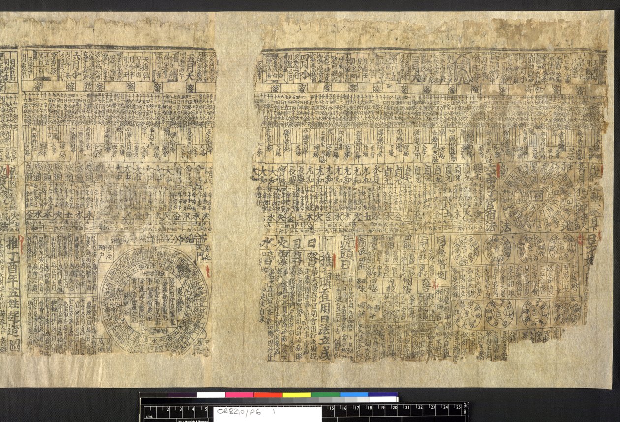 Vagy. 8210 Stein tekercs a Tun-huangtól (tinta papíron) alkotó: School Chinese