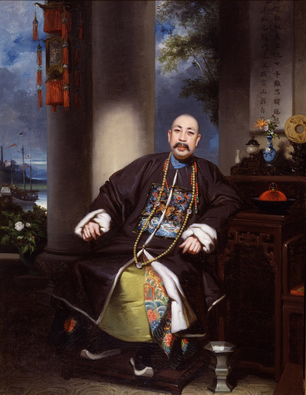 Mouqua portréja, Lamqua, 1840 körül (olaj, vászon) alkotó: School Chinese
