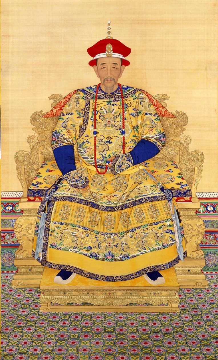 A Kangxi császár (1654-1722) par kínai mester, 18. század első harmada. - Tinta és szín a ruhán - Palotamúzeum, Peking alkotó: School Chinese