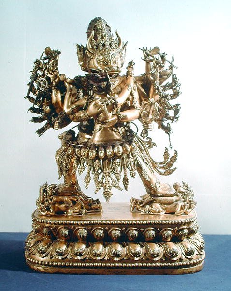 Vajrabhairava, Yamantaka aspektusa, a törvény őre, a Qing-dinasztia alkotó: School Chinese