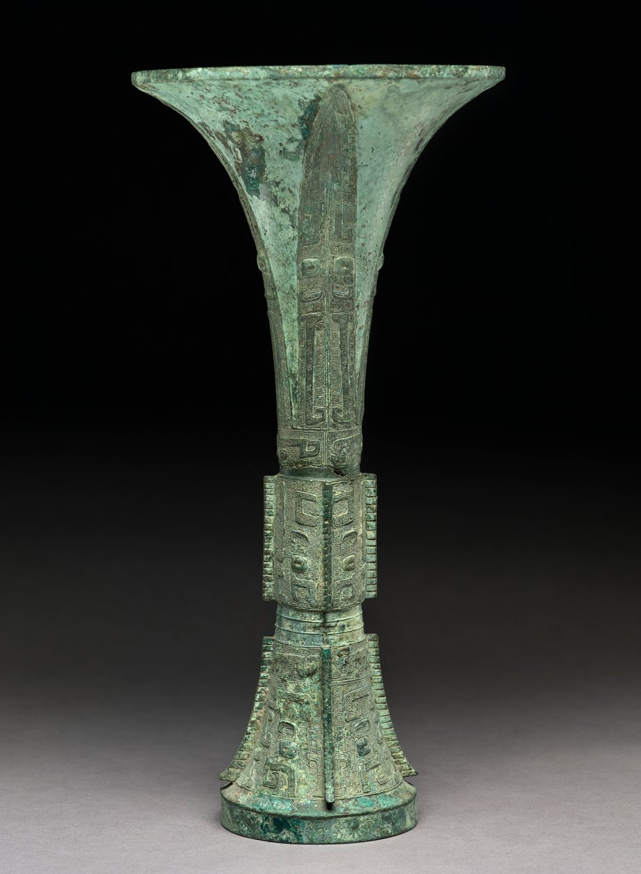 Bortartó, vagy „gu”, késői Shang-dinasztia, Kr.e. 12. század (bronz) alkotó: School Chinese