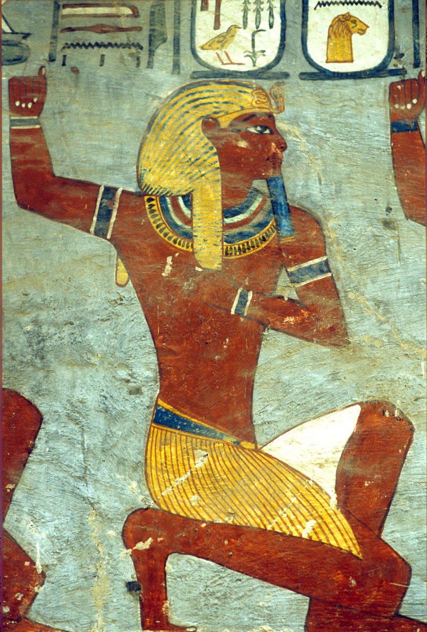 Ókori Egyiptom, Festészet, I. Ramszesz sírja, Théba alkotó: School Egyptian