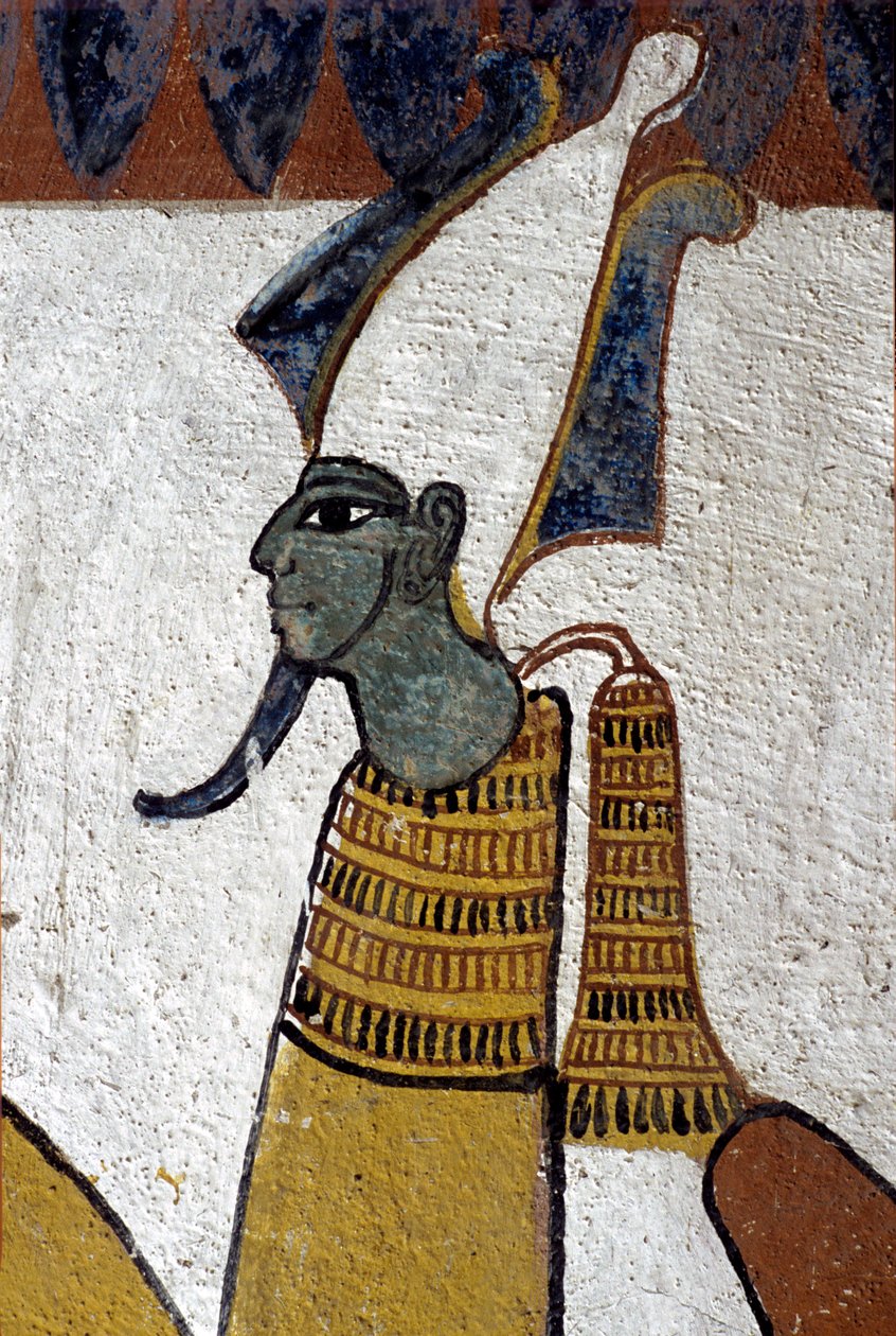 Ókori Egyiptom, falfestmény Sennedjem sírja, Deir el Medina, Théba, A nemesek sírja, A nemesek sírja alkotó: School Egyptian