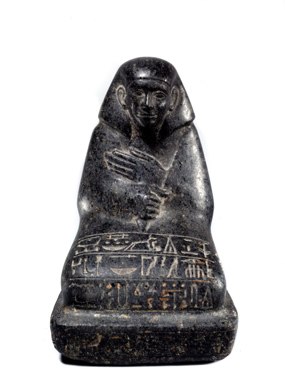 Egyiptomi antikvitás: gabbro szobor, amely Senpou vezető tisztviselőt ábrázolja. Középbirodalom (Kr.e. 2033-1710) Párizs, Louvre Múzeum alkotó: School Egyptian