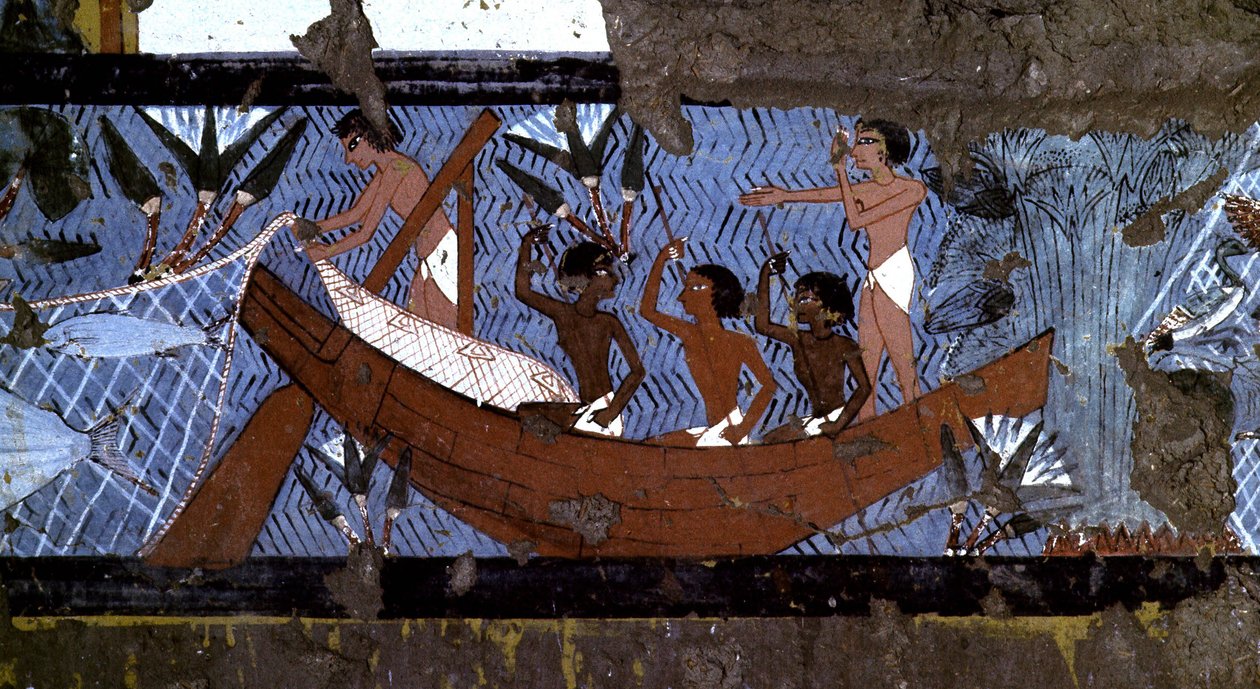 Luxor, Théba: A NIL bal partja. A DEIR EL MADINEH honlapja. A kézművesek faluja és nekropolisza: az IPOUY 18. dinasztia sírja. alkotó: School Egyptian