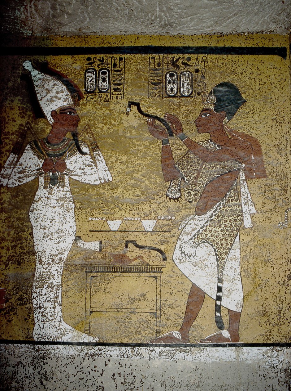 Luxor, Théba: Királyok Völgye. Tutanhamon sírja. alkotó: School Egyptian