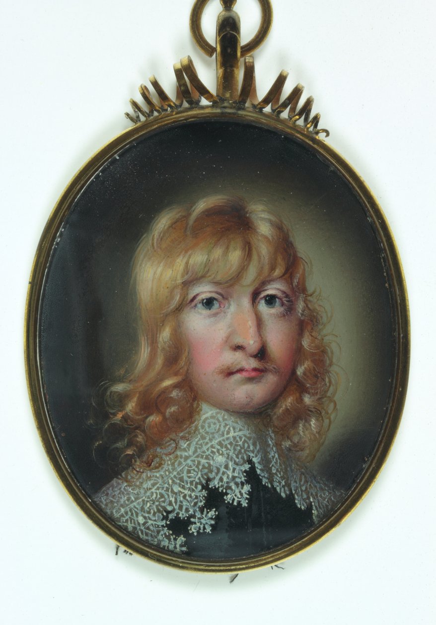 Egy William Cavendish nevű úriember (akvarell elefántcsonton) alkotó: School English