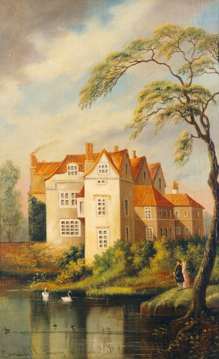 Breadsall Priory, Dr. Erasmus Darwin lakhelye (olaj a panelen) alkotó: School English