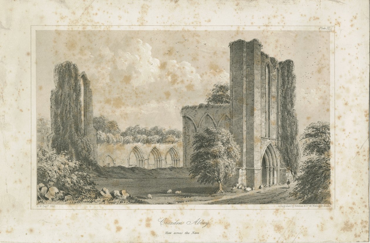 Croxden Abbey: litográfia alkotó: School English