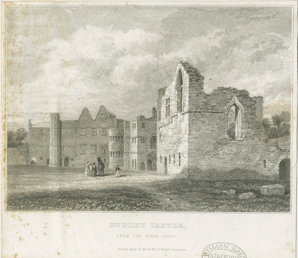 Dudley kastély – The Keep: metszet, nd [c1831] (nyomtatás) alkotó: School English