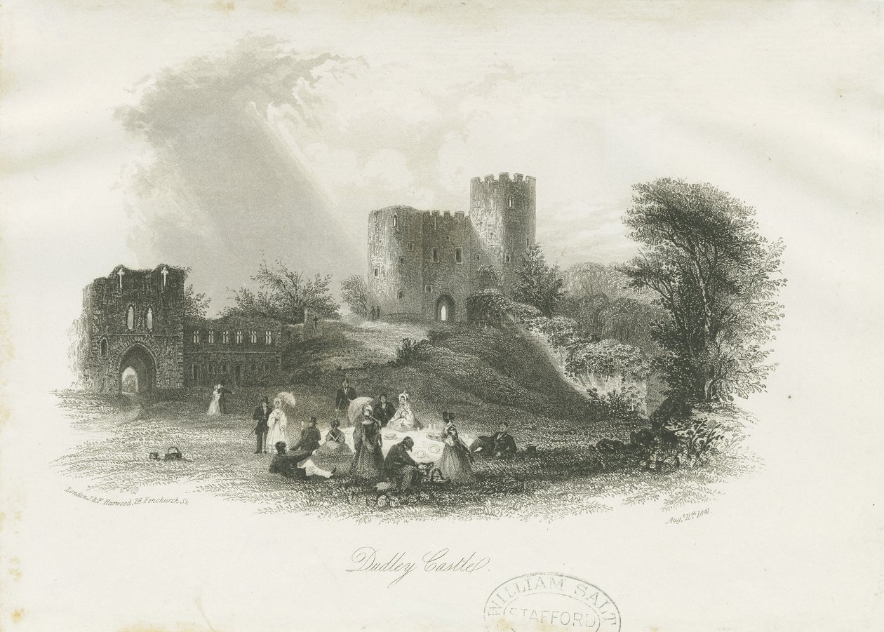 Dudley kastély - The Keep: acélmetszet (matricás), nd [c 1841] (nyomtatás) alkotó: School English