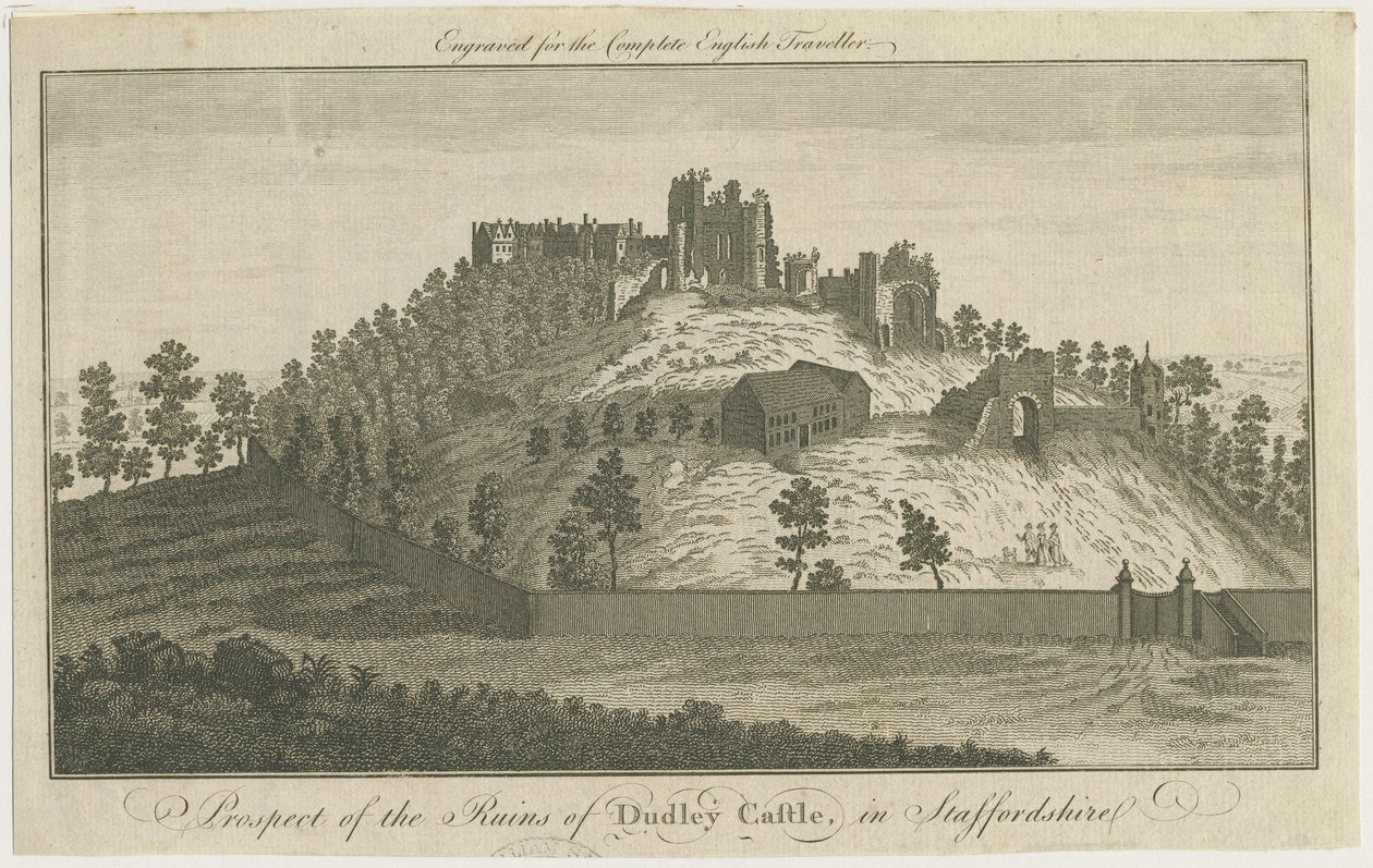 Dudley kastély: metszet, nd [c 1780] (nyomtatás) alkotó: School English
