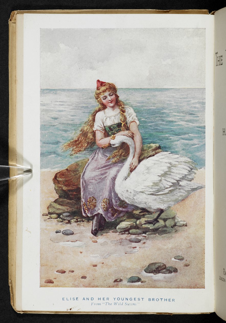 Elise és legfiatalabb bátyja a „The Wild Swans”-ból (színes litó) alkotó: School English