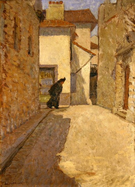 Figura a Dieppe utcában (olaj, vászon) alkotó: School English