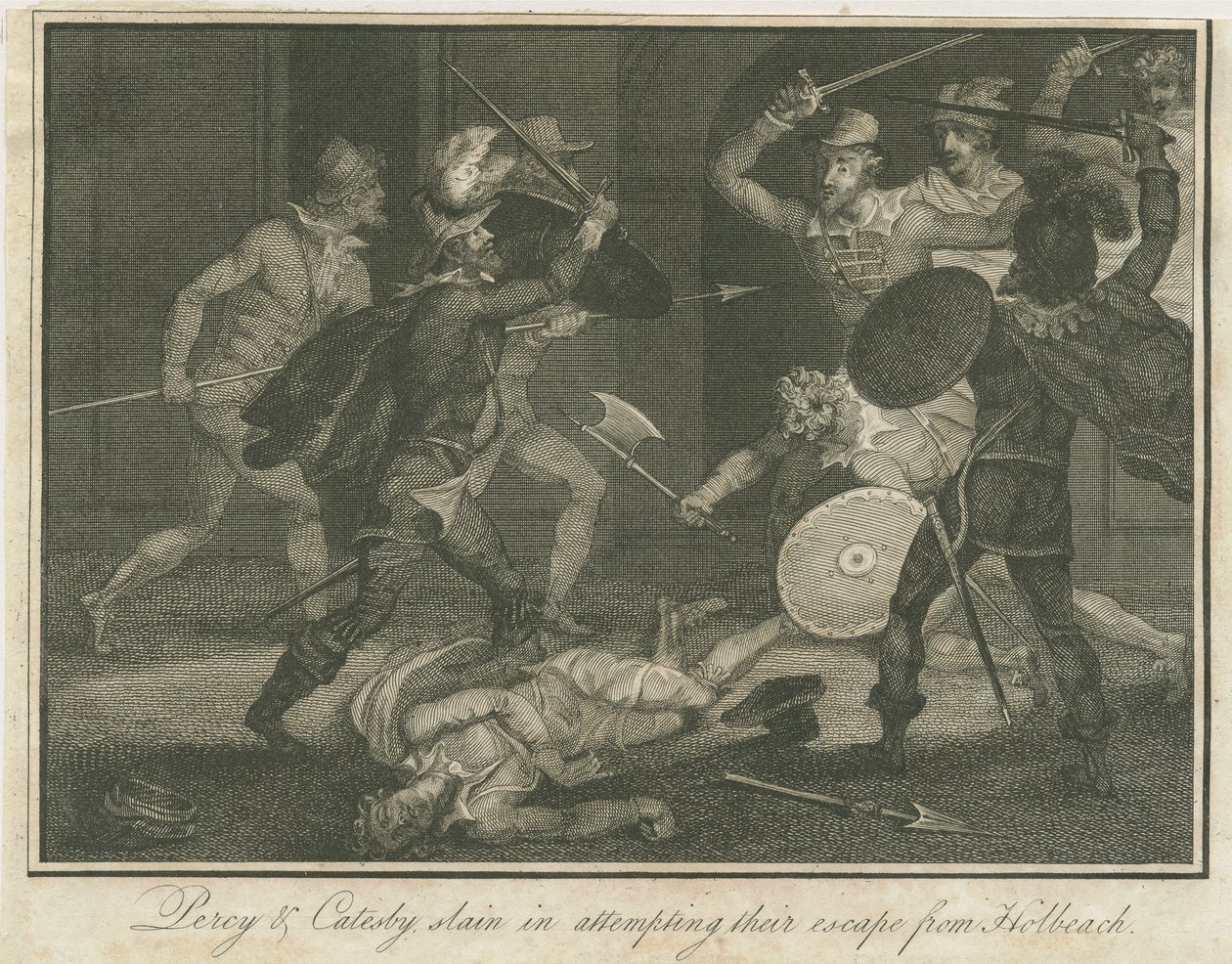 Himley – „Percy és Catesby megölték”: metszet , és [?19. század] (nyomtatott) alkotó: School English