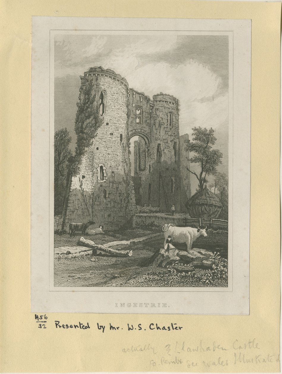 Ingestre - Kastély: acélmetszet, és [?XIX. század] (nyomtatás) alkotó: School English