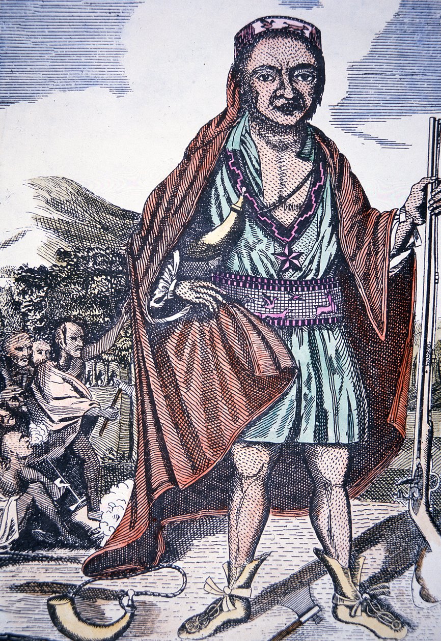 Metacomet (színes litho) alkotó: School English