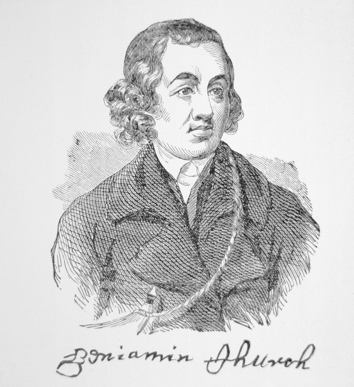 Benjamin templom portréja (metszet) alkotó: School English