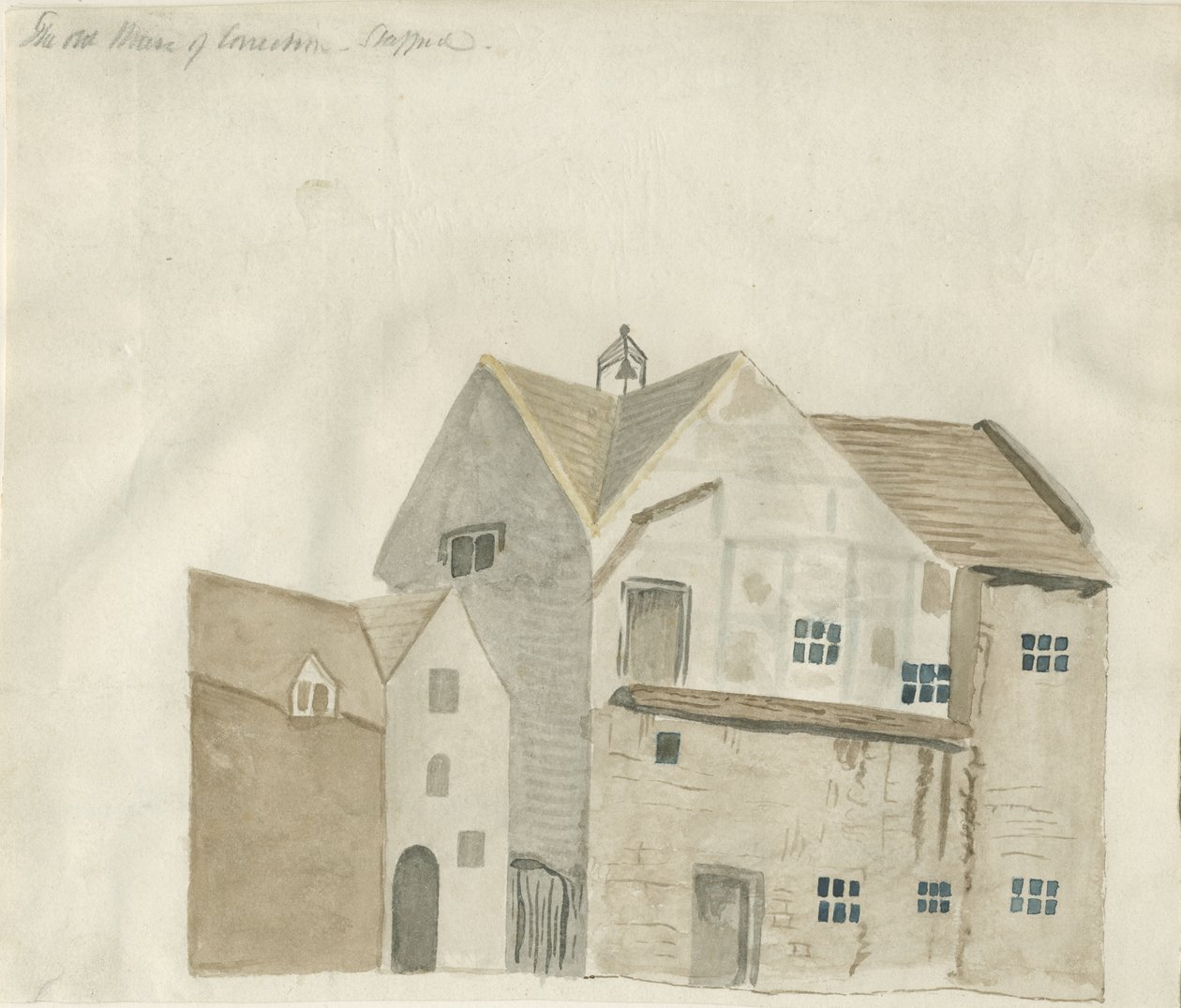 Stafford – The Old House of Correction: akvarellfestészet, és [?19. század eleje] (festmény) alkotó: School English
